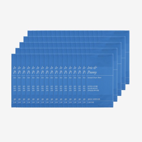 [라브아] 대용량 벌크형 센티드 드라이시트 아이리스&amp;피오니 (1box/400매)