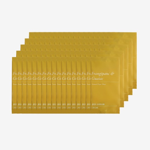 [라브아] 대용량 벌크형 센티드 드라이시트 프랑지파니&amp;가이악 (1box/800매)